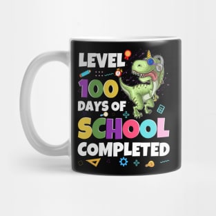Level 100 Days Of School Completed Dinosaurs And Videos Games 100 Days Of School Mug